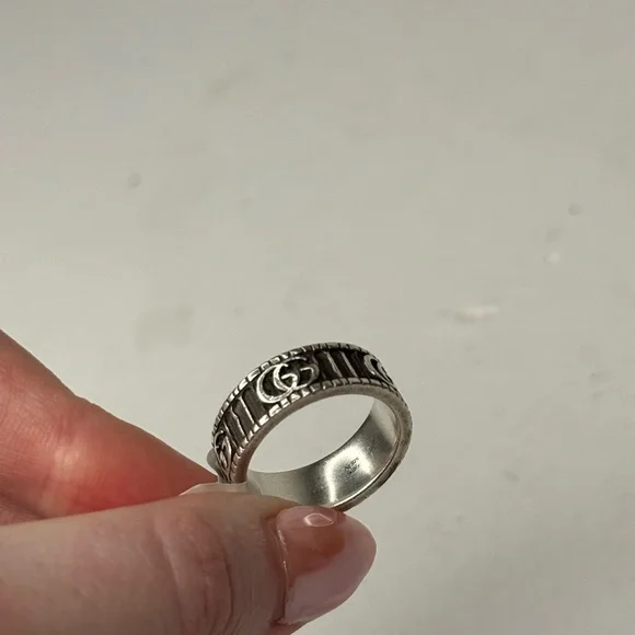 Gucci Sterling Silver GG Marmont Band - Picture 5 of 8